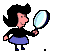 girl w/ magnifying glass